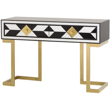 Console miroir en bois Evans 120x42x79 cm