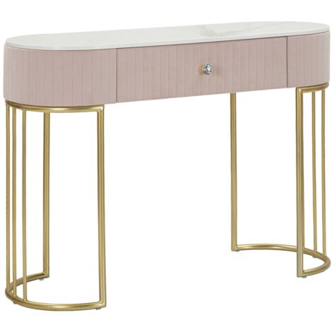 Console Montpellier Rosa 100x40x75 cm in Ferro Legno