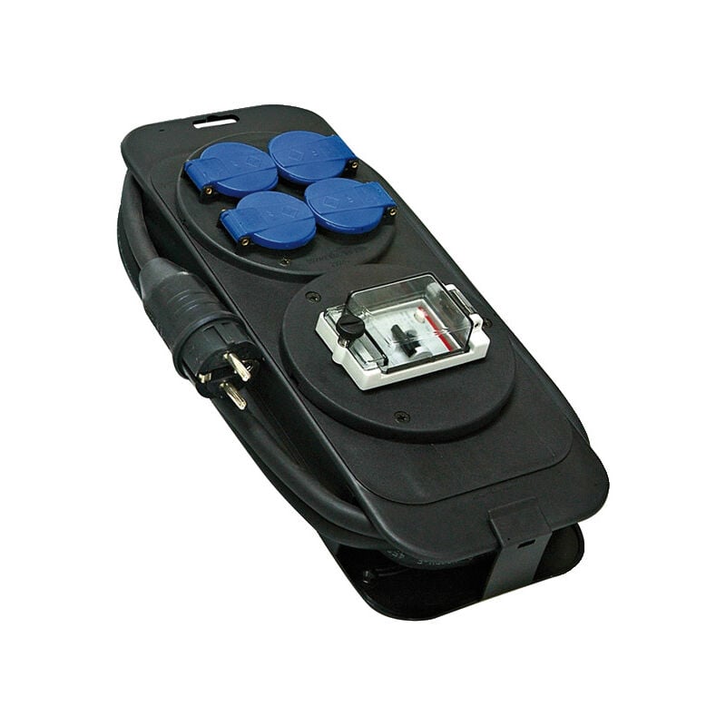 Coffret de chantier avec 4 prises à clapets 5m H07RN-F 3G2,5 - IP44