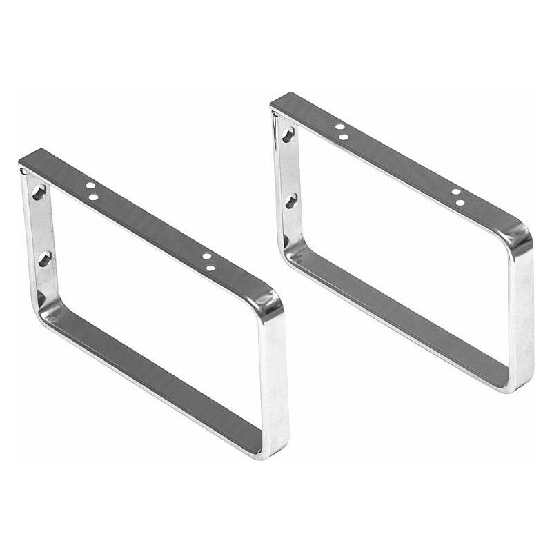 Console murale chromée