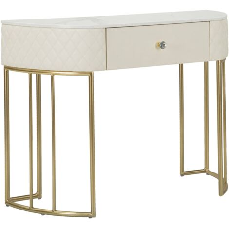 Console Niccolo, Étagères, Compartiments, 40x100x75h cm or