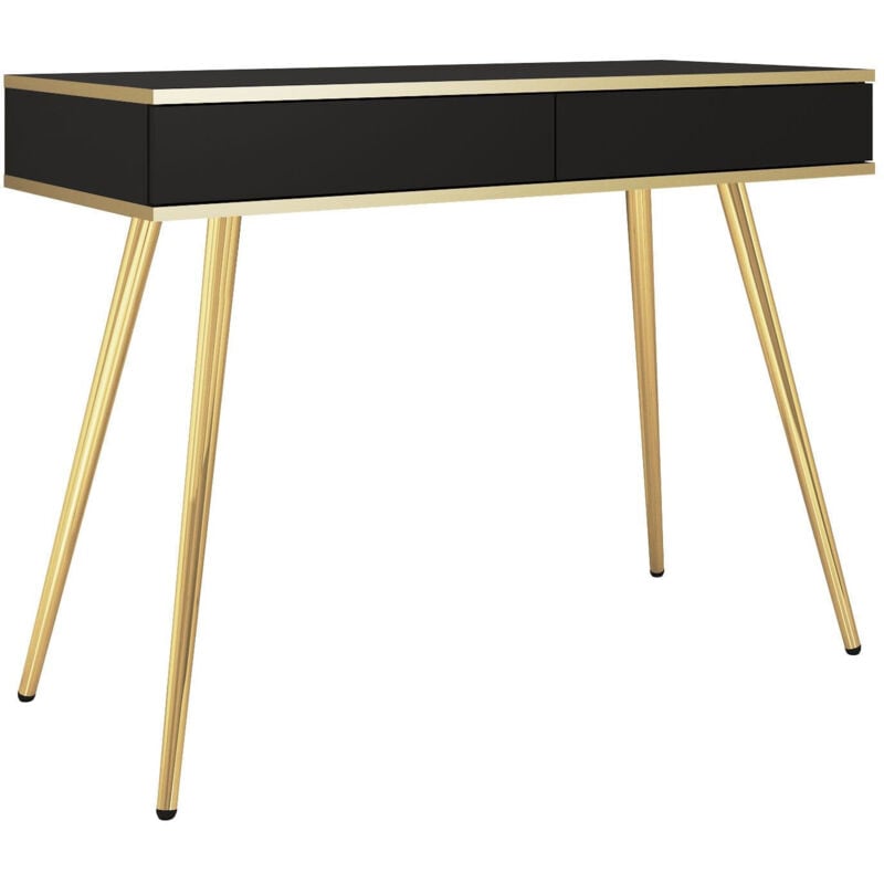 Azura Home Design - Console oro noir - 102 cm