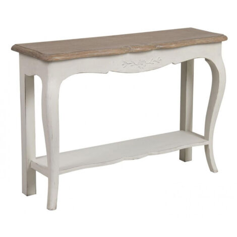 Console pieds galbés - Bois - Blanc - Interior's