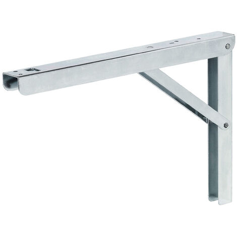 Console pliante en acier zingué 300x200mm 75-150kg par paire - 287.55.930