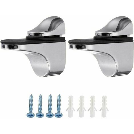 Console pour étagère Pinces à verre Supports de verre lot de 2