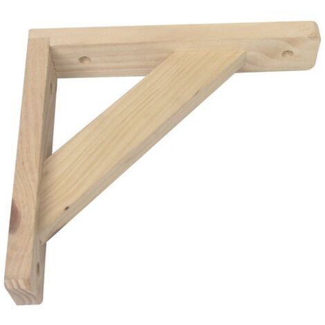 Afbat – Console murale en bois de pin brut – Dimensions 175 x 190 cm – Fixation étagère pour intérieur chaleureux et esthétique naturelle