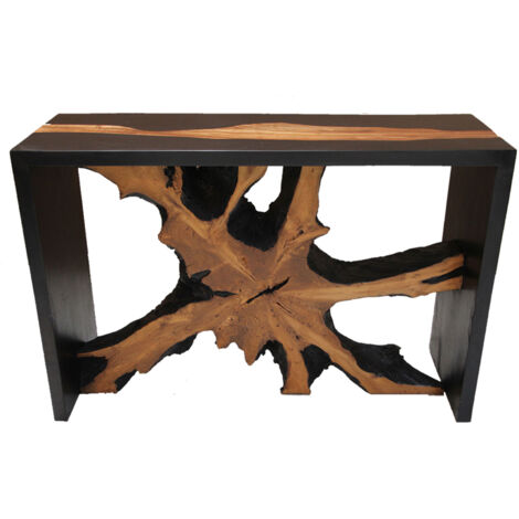 Console racine 120x40x80 cm en bois de suar et teck - STROM