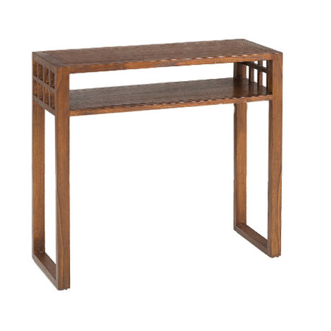 Console rectangulaire 1 étagère en bois - VOTARA