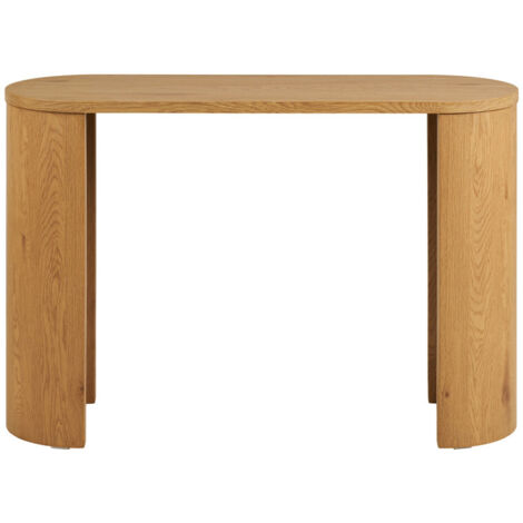 Console rectangulaire 114x38x75 cm effet chêne naturel