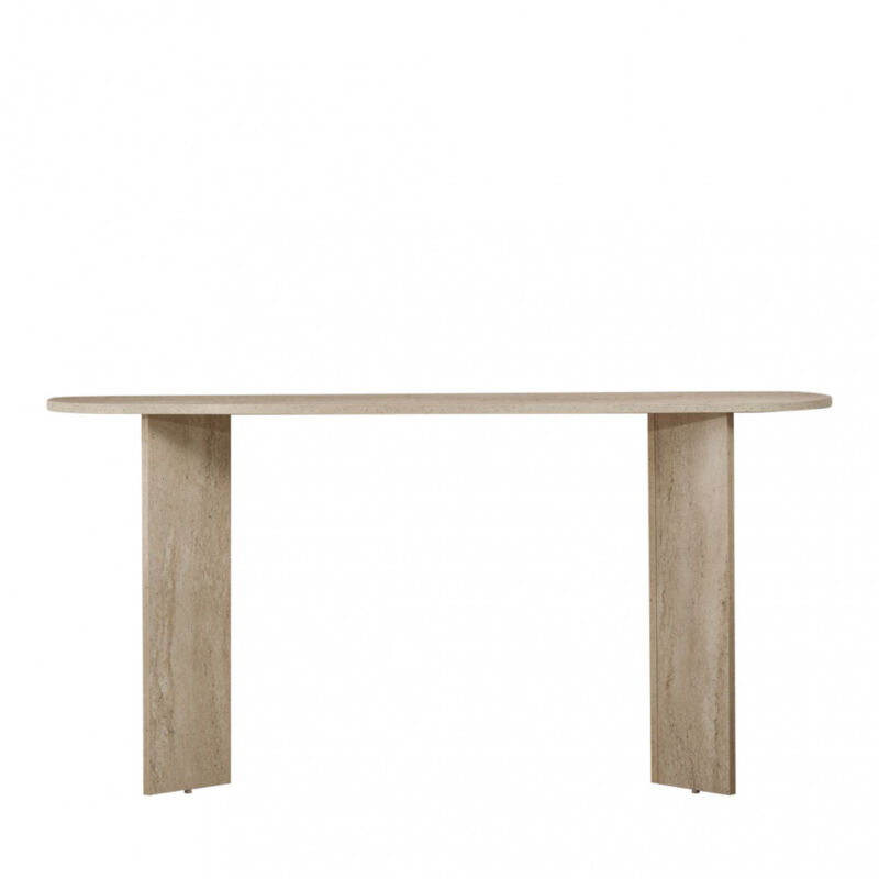 M&S – Console moderne en aggloméré effet travertin – Dimensions 150x35x70 cm – Panneaux mélaminés – Meuble design pour entrée ou salon M&S – Console moderne en aggloméré effet travertin – Dimensions 150x35x70 cm – Panneaux mélaminés – Meuble design pour entrée ou salon