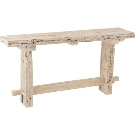 Console Rogers en Bois - Blanc lazure