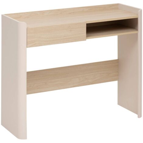 Console roundy blanc ivoire et bois - 5five