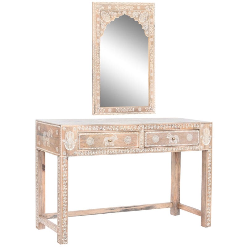 Console Set 2 Mangue Acrylique 117X40X76 Miroir