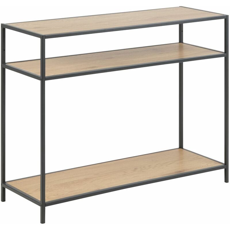 Console Sireine 3 étages en mdf et Métal - Noir