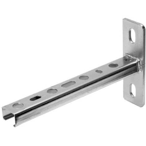 console sur rail ASW 532750 500 mm, profil 27/18 x 2000 mm, acier galvanisé