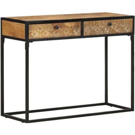Console Table 100x35x75 cm Solid Mango Wood vidaXL