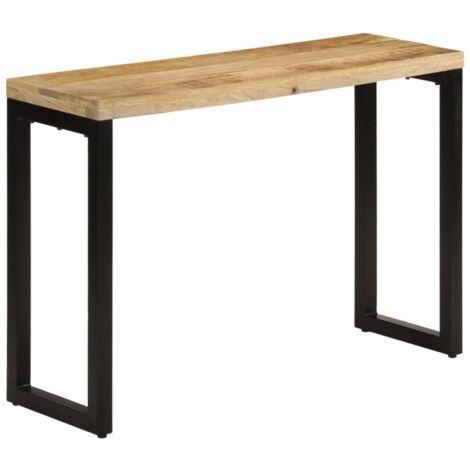 Console Table 110x35x76 cm Solid Rough Wood Mango vidaXL