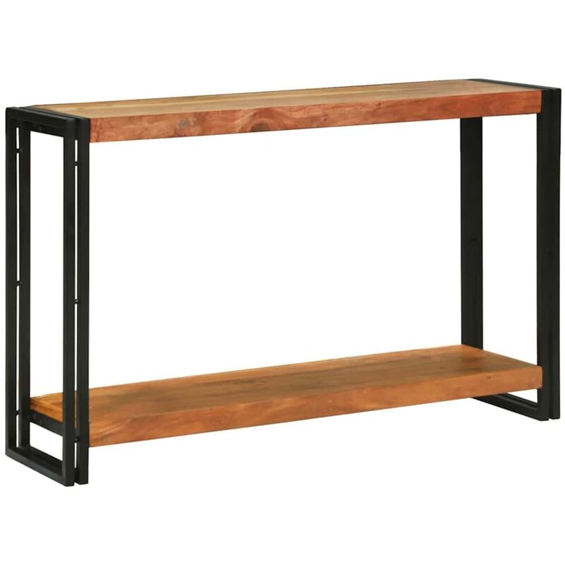 Console Table Brown 120 X 33 X 75 Cm Solid Acacia Wood Vidaxl
