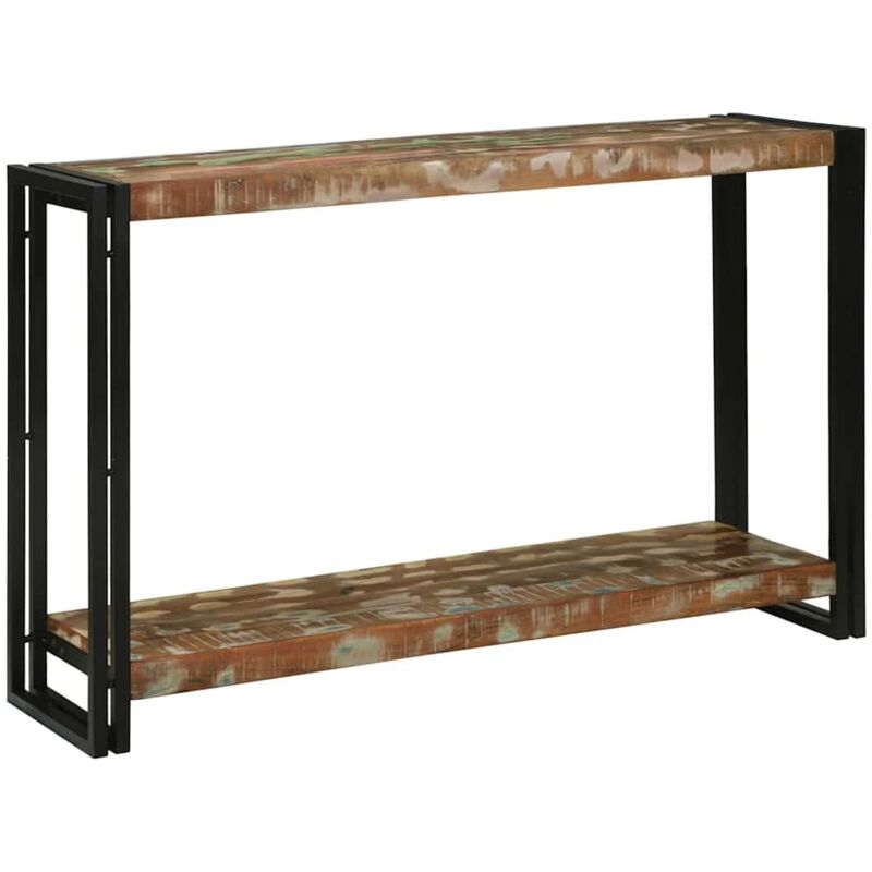 Console Table Multicolour 120 X 33 X 75 Cm Solid Reclaimed Wood Vidaxl