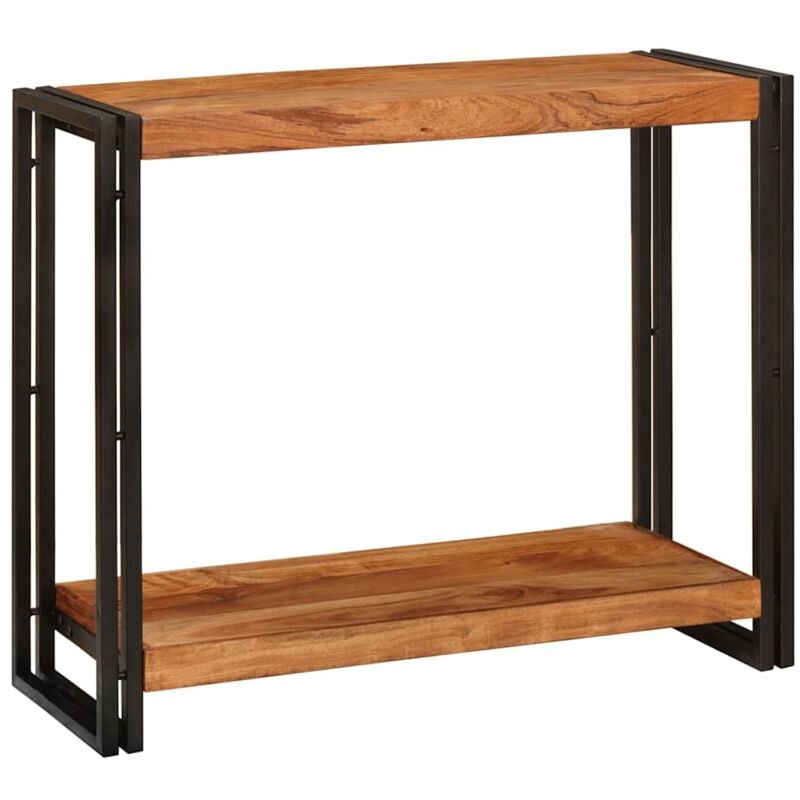 Console Table Brown 90 X 33 X 75 Cm Solid Acacia Wood Vidaxl