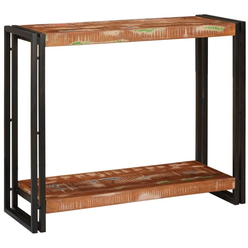 Console Table Multicolour 90 X 33 X 75 Cm Solid Reclaimed Wood Vidaxl