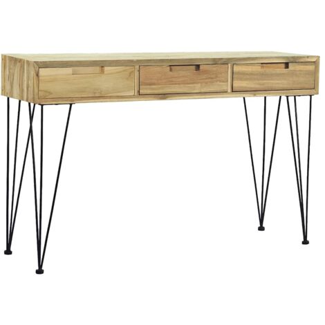 Console Table 120x35x76 cm Solid Teak vidaXL