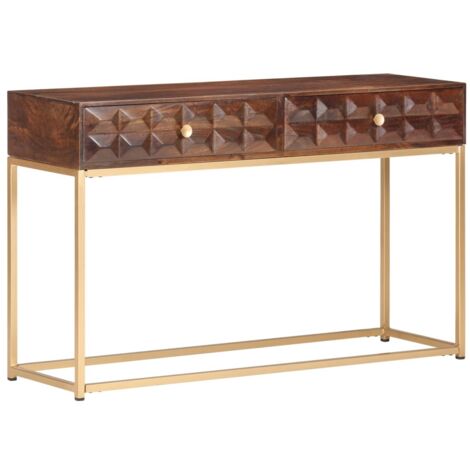 Console Table 122x36x75 cm Solid Mango Wood vidaXL
