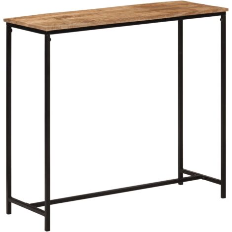 Console Table 80x30x74 cm Solid Wood Mango and Iron vidaXL