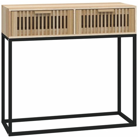 Console Table 80x30x75 cm Engineered Wood and Iron vidaXL