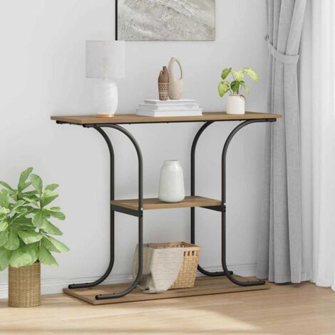Console Table Artisan oak 101 x 35 x 80.5 cm Engineered wood vidaXL