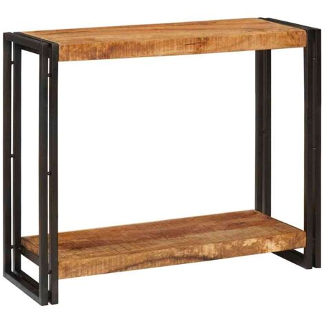 Console Table Brown 90 x 33 x 75 cm Solid rough mango wood vidaXL