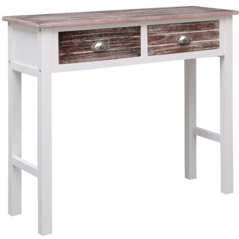 Console Table Brown 90x30x77 cm Wood vidaXL