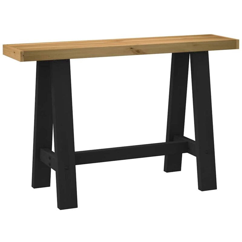 Console Table Noain A-shaped Legs 120x30x75 Cm Solid Wood Pine Vidaxl