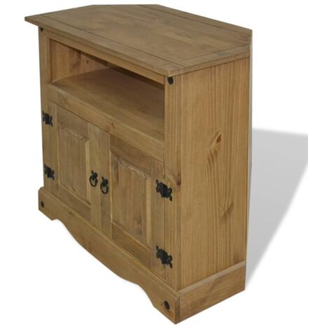 Console Table d'appoint - Meuble d'entrée Gamme Corona Pin mexicain 80x43x78 cm BV273192 - BonneVie