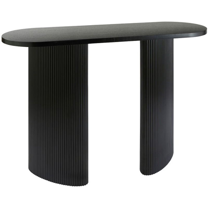 Pegane - Console, table de console en bois coloris Noir - Longueur 120 x Profondeur 40 x Hauteur 80 cm