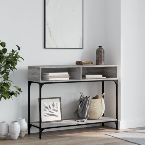 Console Table Grey Sonoma 100x30.5x75 cm Engineered Wood vidaXL