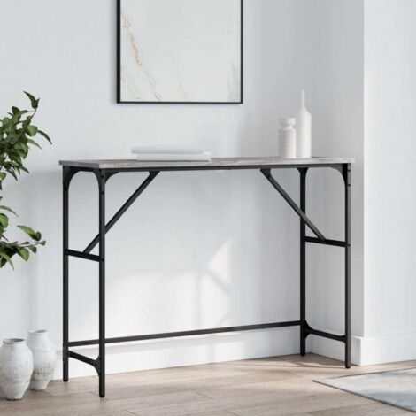 Console Table Grey Sonoma 100x32x75 cm Engineered Wood vidaXL
