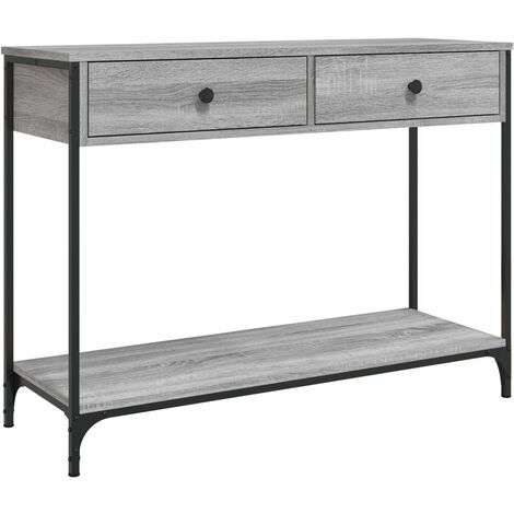 Console Table Grey Sonoma 100x34.5x75 cm Engineered Wood vidaXL