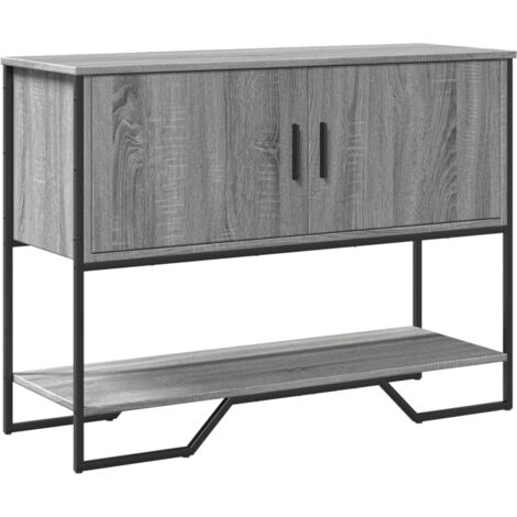 Console Table Grey Sonoma 100x35x74.5 cm Engineered Wood vidaXL