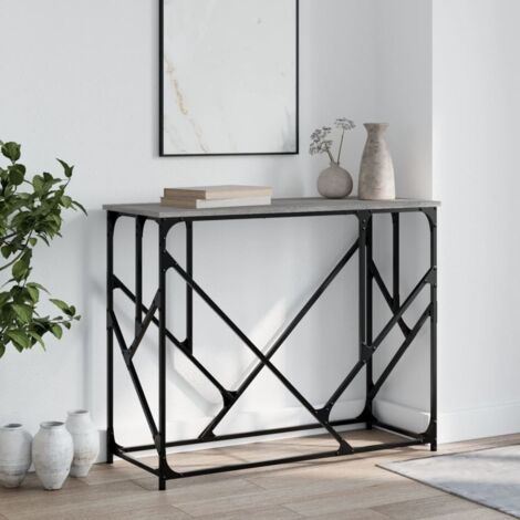 Console Table Grey Sonoma 100x40x80 cm Engineered Wood vidaXL