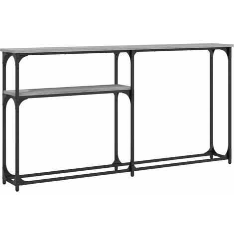 Console Table Grey Sonoma 145x22.5x75 cm Engineered Wood vidaXL