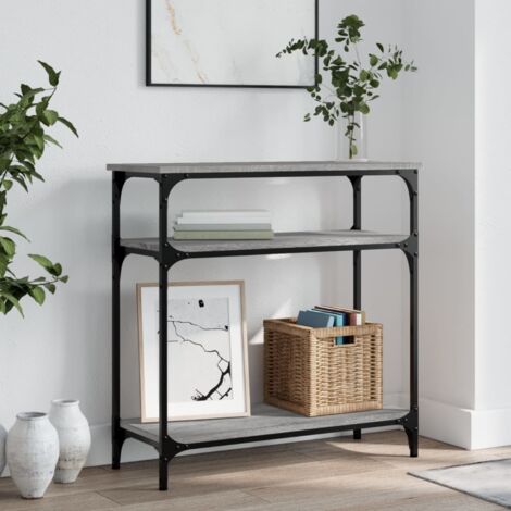 Console Table Grey Sonoma 75x29x75 cm Engineered Wood vidaXL