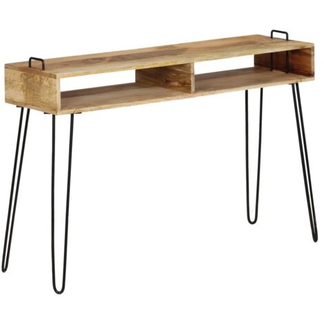 Console Table Solid Mango Wood 115x35x76 cm vidaXL