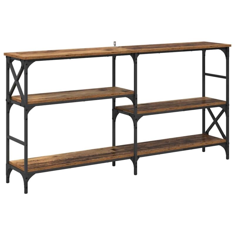 Console Table Old Wood 150 X 29 X 76.5 Cm Engineered Wood Vidaxl