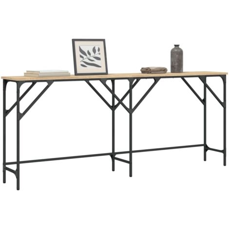 Console Table Sonoma Oak 180x29x75 cm Engineered Wood vidaXL
