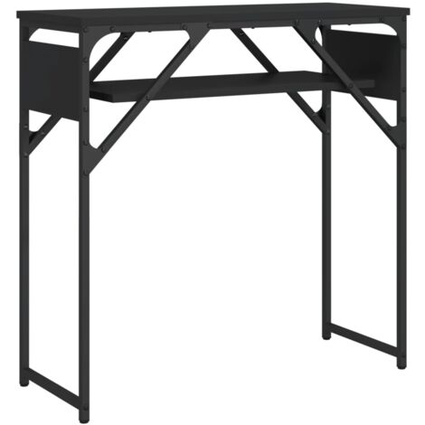 Console Table with Shelf Black 75x30x75cm Engineered Wood vidaXL