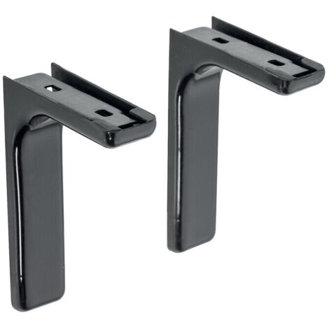 Consoles d'étagères WS - 235 x 143 - finition noir - SYNBIOZ