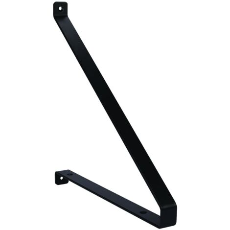 Consoles recto-verso en acier - finition noir - 235 x 250 mm - Interges