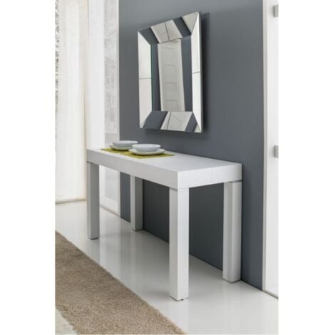 MONTEFIOREDESIGN Consolle 600 BIG Larga 110cm bianco frassinato 3 metri