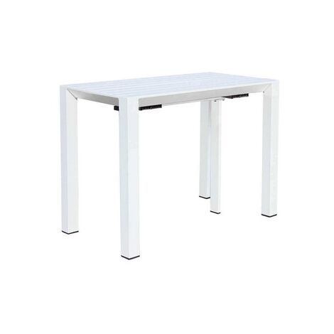 CONSOLLE ALLUMINIO BIANCO ALLUNGABILE 85X51,5/104/156/208/260X74H